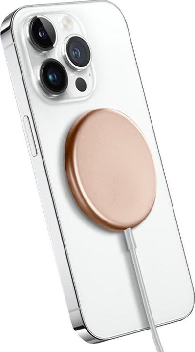 Produktbild Crong MagSpot Wireless Charger - Aluminiowa ładowarka MagSafe 15W (Gold) (15 W)