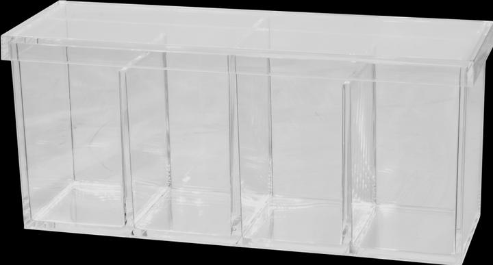 Actual product image Acrylic stand with lid, empty 22 x 7 x 10 cm