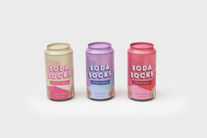 Actual product image Luckies Soda Socks - Cherryade (One size)