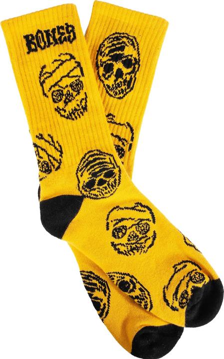 Actual product image Bones Wheels Black & Gold Socks (One size)