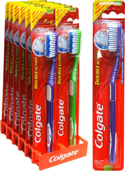 Immagine prodotto Colgate Spazzolino a doppia azione - Spazzolino da denti (Medio, 1 x)