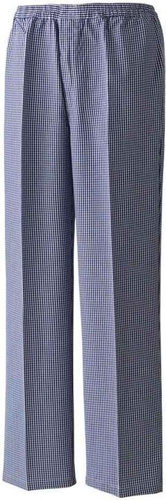 Marineblau, Weiss kariert
