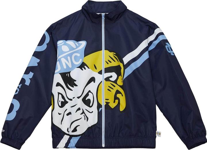 Mitchell & Ness M&N Exploded Logo Warm Up Jacke NCAA North Carolina - M (M)