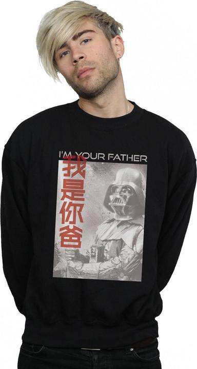 Actual product image Star Wars Mens Vader I Am Your Father Chinese Sweatshirt (L)