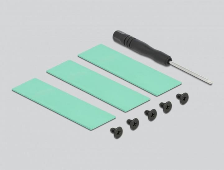 Actual product image Delock M.2 heat sink 76 x 23 x 9 mm