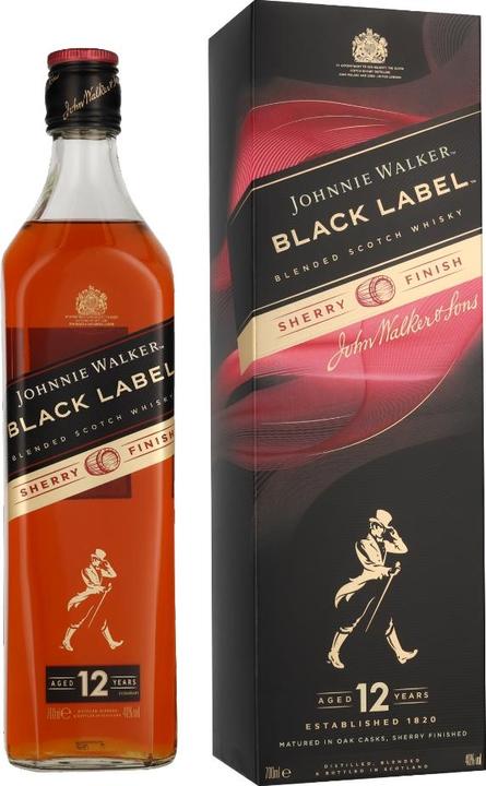Johnnie Walker Black Label Sherry Finish (Blended Whisky, 1 x 70 cl)