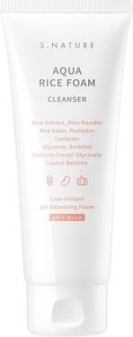 Actual product image S.Nature Aqua Rice Foam Cleanser ryżowa pianka do mycia twarzy 160ml (Cleansing lotion, 160 ml)