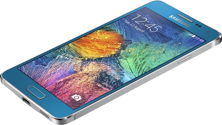 Produktbild Samsung Galaxy Alpha (32 GB, Scuba Blue, 4.70", 12 Mpx, 4G)