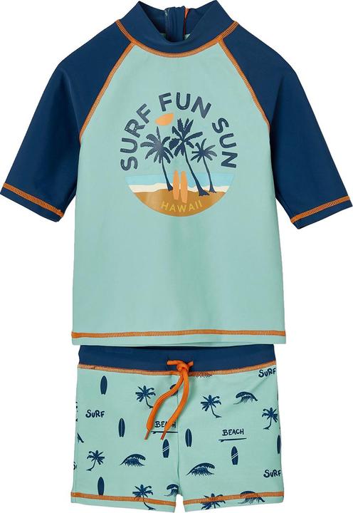 Vertbaudet Jungen Strand-Set mit UV-Schutz: T-Shirt & Shorts
