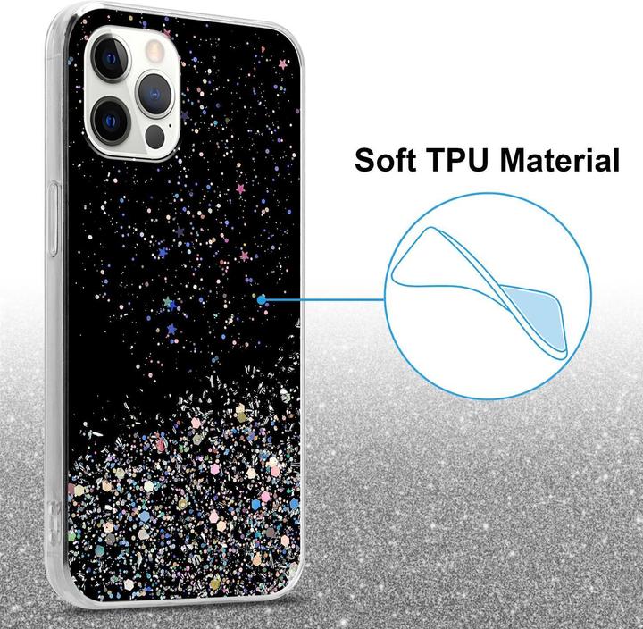 Actual product image Cadorabo TPU cover sparkling glitter (Apple iPhone 12, Realme 12 Pro+)