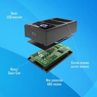 Productafbeelding Newell Cameralader FDL-USB-C Dubbelkanaals lader voor NP-W126 batterijen (Lader)