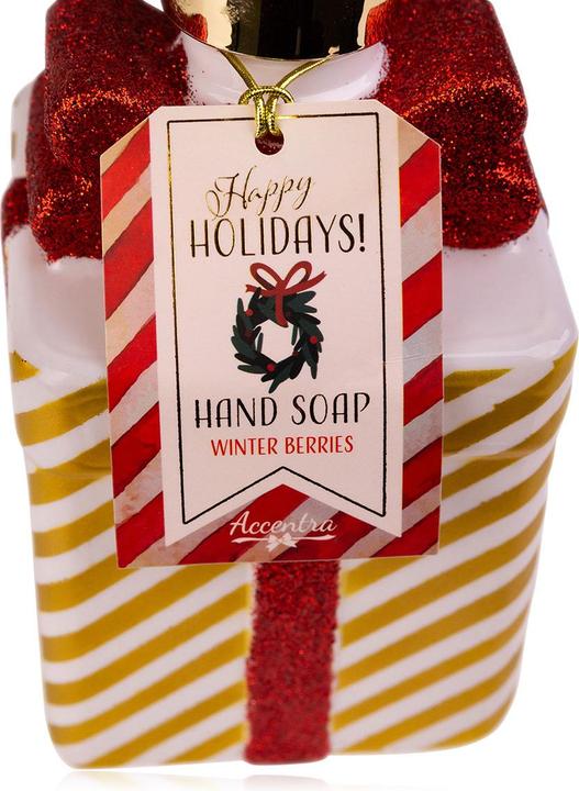Immagine prodotto Accentra Distributore di sapone con sapone liquido GESCHENK, fragranza: Bacche d'inverno (Dispositivo, 500 ml)