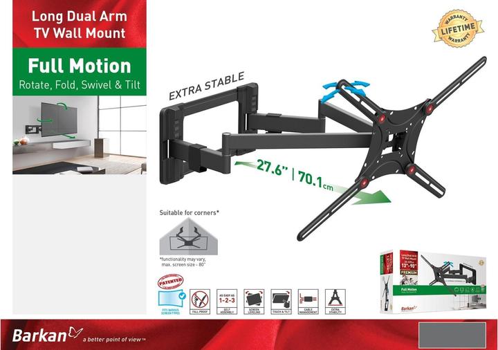 Produktbild Barkan WH 464L (Wand, 90", 60 kg)