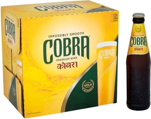 Image du produit Cobra Beer Caisse de bière Lager COBRA 24 x 330 ml / 5 % Inde (24 x 33 cl)