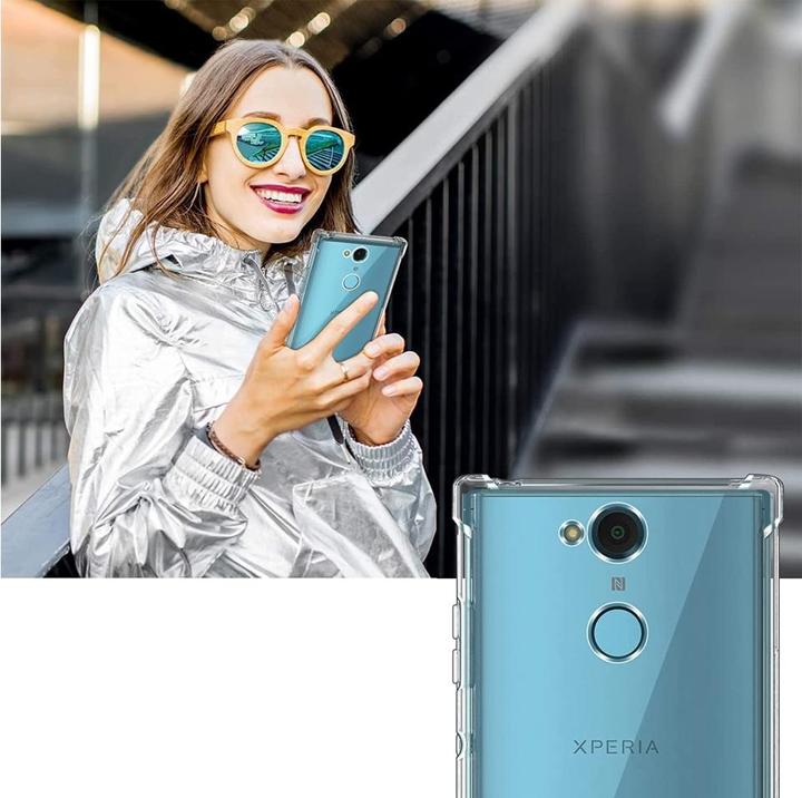 Produktbild Screenguard Sony Xperia XA2 Hülle Crystal Soft Airbag Bumper (Sony Xperia XA2)