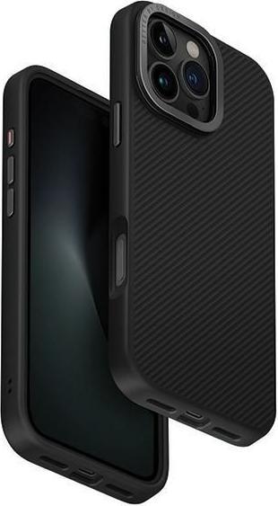 Uniq etui Keva Max iPhone 16 Pro Max 6.9" Magclick Charging czarny/carbon black (Apple iPhone 16 Pro Max)