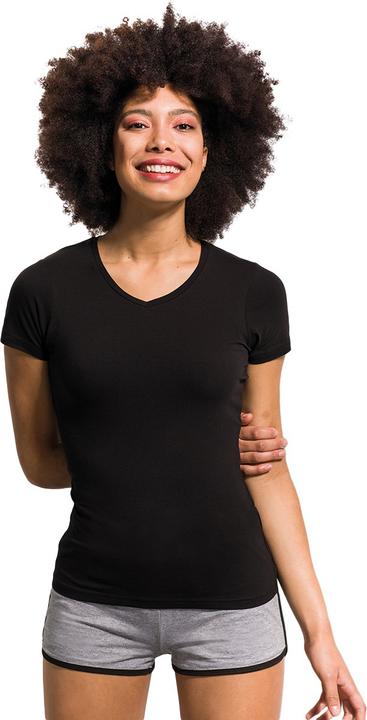 Actual product image Skinni Fit Feel Good Stretch Tshirt With V Neck Short Sleeve (XS)