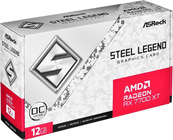 Produktbild AsRock Radeon RX 7700 XT Steel Lengend OC (12 GB)