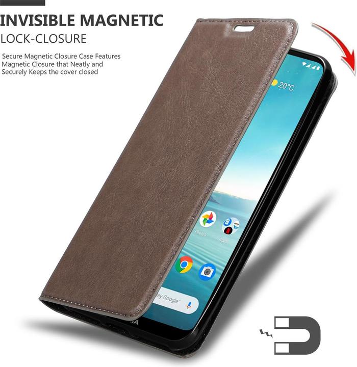 Immagine prodotto Cadorabo Copertina magnetica invisibile del libro (Nokia 3.4)