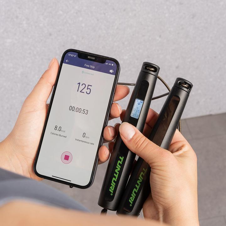 Image du produit Tunturi Smart Springseil mit Display und App (295 cm)