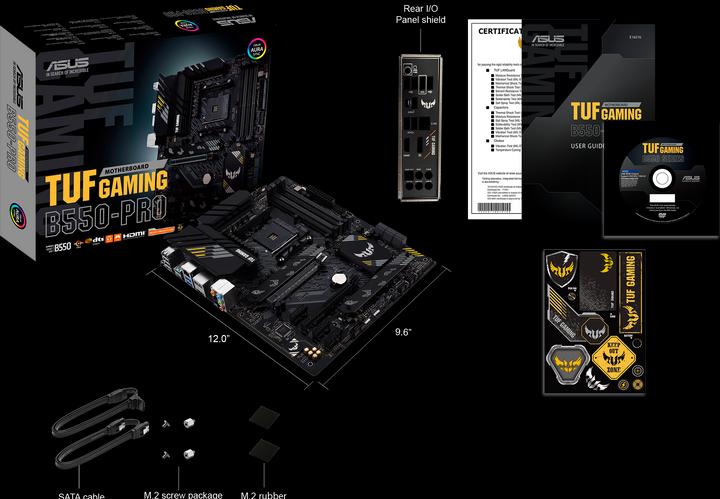 Actual product image ASUS TUF GAMING B550-Pro (AM4, AMD B550, ATX)