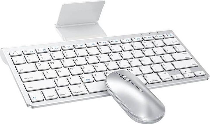Immagine prodotto Omoton Combinazione di mouse e tastiera per IPad/IPhone KB088 (argento) (iPad)