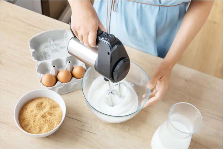 Actual product image Sencor SHM 5207SS Hand whisk 400 W Black, Stainless steel (400 W)