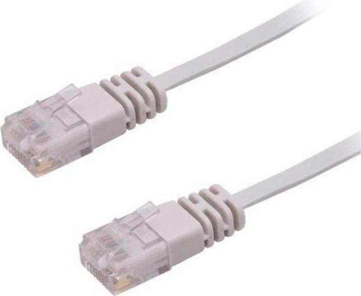 Produktbild MicroConnect V-UTP610-FLAT Netzwerkkabel 10 m Cat6 U/UTP (UTP) Grau (U/UTP, CAT6, 10 m)