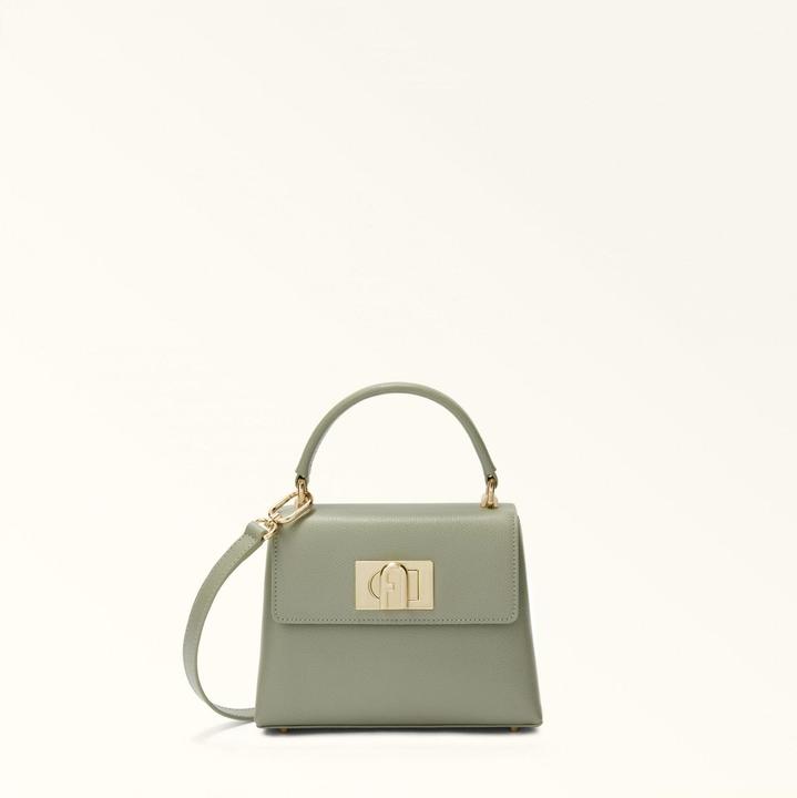 Furla 1927 mini top handle in agave color leather