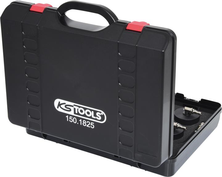 Actual product image KS Tools Turbo system pressure tester kit with bayonet adaptor, 13 pcs