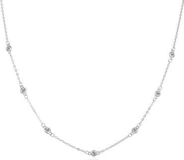 Produktbild Agato Charming silver necklace with zircons AGS1544/47