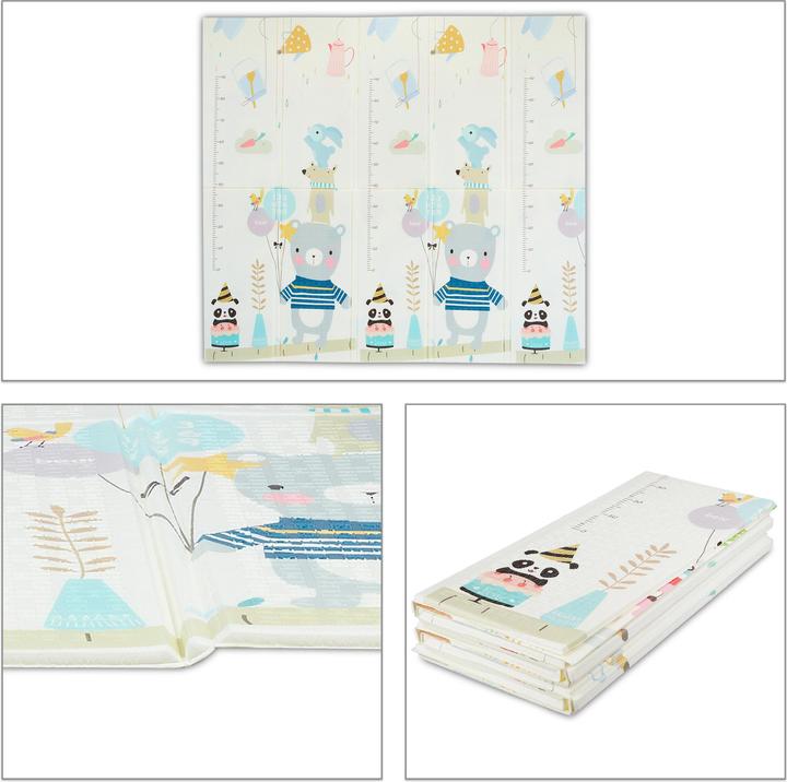 Image du produit Relaxdays Tapis de jeu avec animaux (195 x 175 x 1,5 cm)
