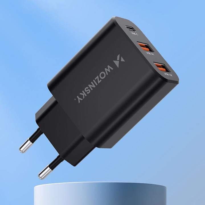 Actual product image Wozinsky Åadowarka sieciowa CWCUCB 30W USB-C / 2 x USB-A - czarny (30 W)