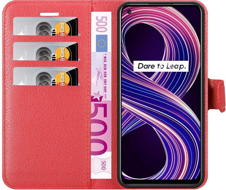 Productafbeelding Cadorabo Boek Stand Case voor Realme 8 5G / V13 / Q3 / Q3i / Narzo 30 5G (Realme Narzo 30 5G, Realme V13, Realme Q3i 5G)