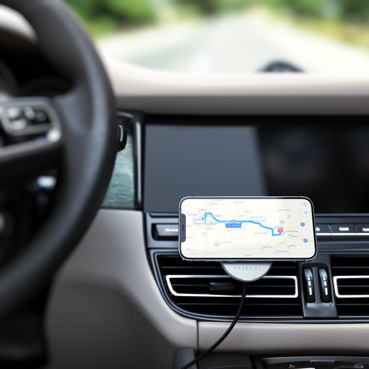 Actual product image Satechi Wireless Magnetic Qi Car Charger (7.50 W)