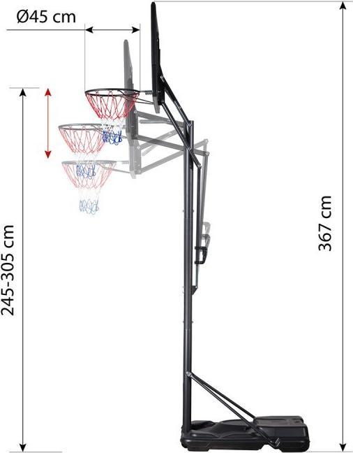 Actual product image Nils Zdk020 Basketball Hoop