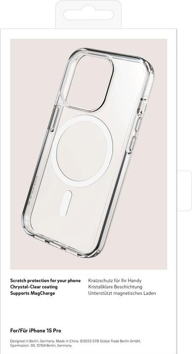 Actual product image Black Rock Mag Clear Case (Apple iPhone 15 Pro)