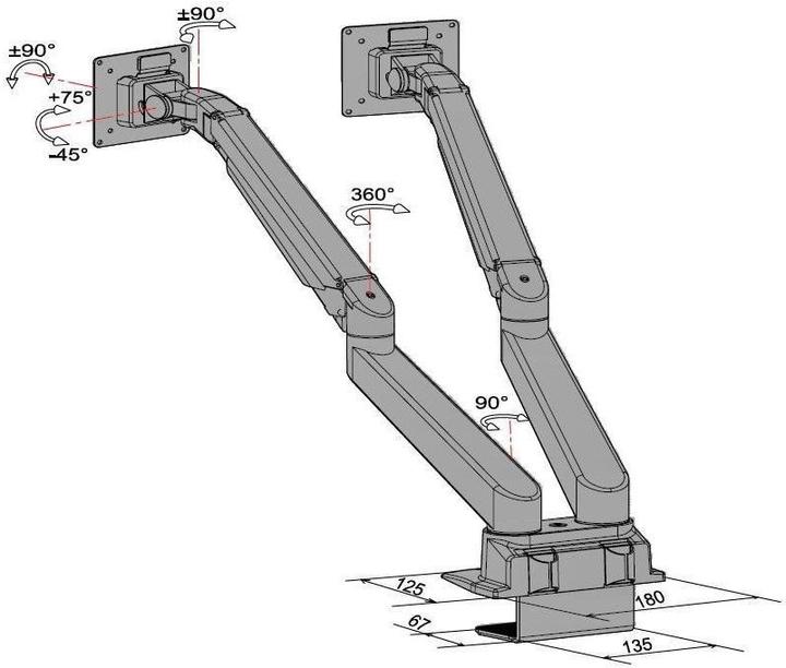 Actual product image Multibrackets MB Table Stand Duo (Table, 32")
