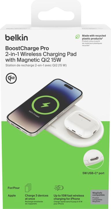 Actual product image Belkin Boost Charge Pro 2-in-1 (15 W)