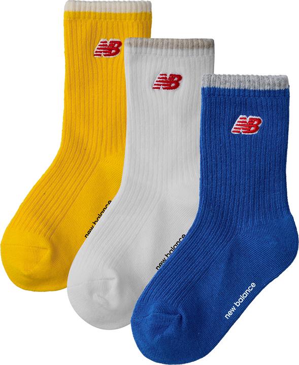 Produktbild New Balance Kids Patch Logo Midcalf Socks 3 Pair (3er Pack, L)