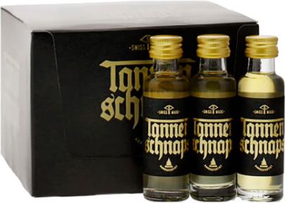 Actual product image Tannenschnaps Liqueur MINIATURE Box / (25 x 2 cl)