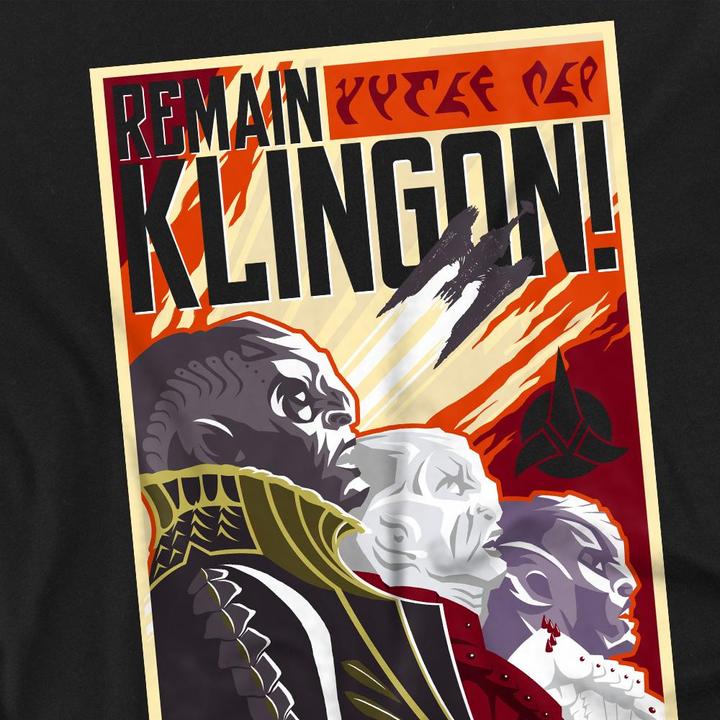 Immagine prodotto Universal Textiles Remain Klingon Maglietta Poster Uomo (S)