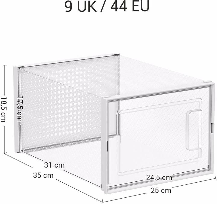 Actual product image Songmics Shoe boxes (31 x 24.5 x 17.5 cm)
