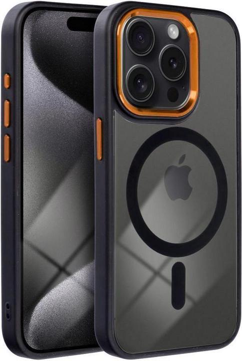 Produktbild OEM Back panel cover COLOR EDGE MAG COVER case compatible with MagSafe for IPHONE 13 Pro black gold (Apple iPhone 13 Pro)