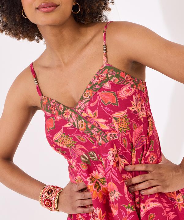 Actual product image Joe Browns Floral Shirred Waist Asymmetric Hem Top (6)