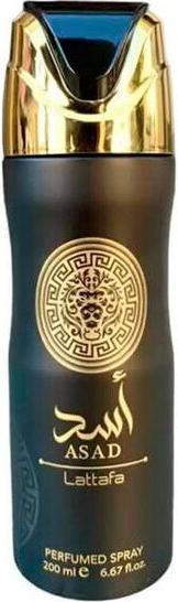 Lattafa Perfumes Asad Lattafa Perfumed Spray 200ml 6.67 Fl Oz Body Deo Spray for Men (Spray, 200 ml)