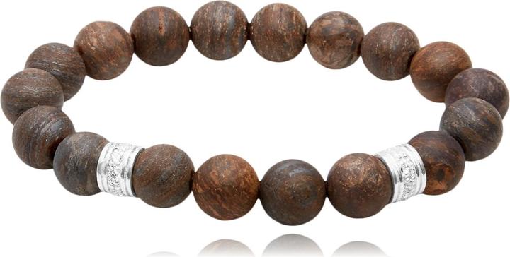 Leyda Bronzit Armband mit Silber & Zirkonia