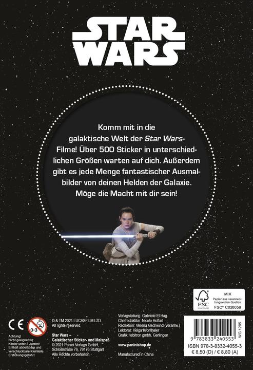 Produktbild Panini Star Wars: Galaktischer Sticker- und Malspass