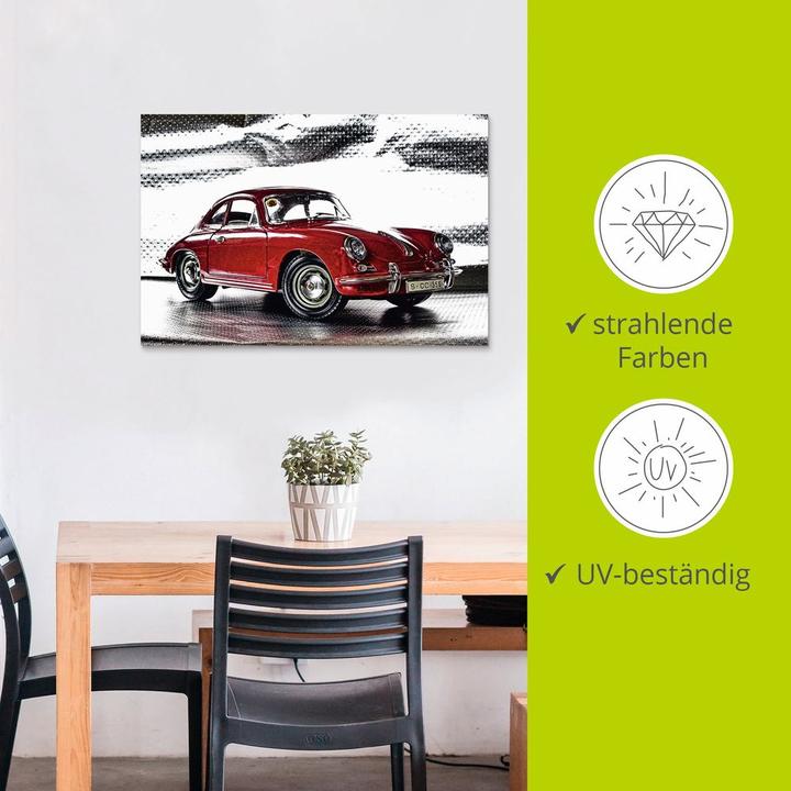 Actual product image Artland Canvas picture on canvas Classic - The Porsche 356 S9HT (30 x 20 cm)