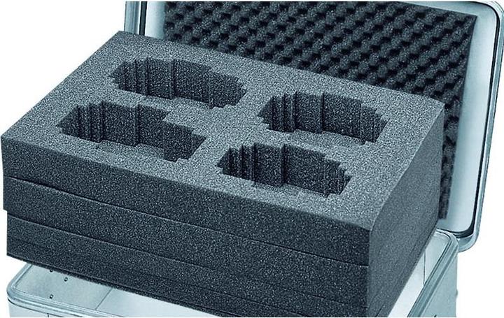 Produktbild Zarges Würfelschaum-Set, für Inhalt 81 l, Innenmass LxBxH 750x350x310 mm (1 Stück)